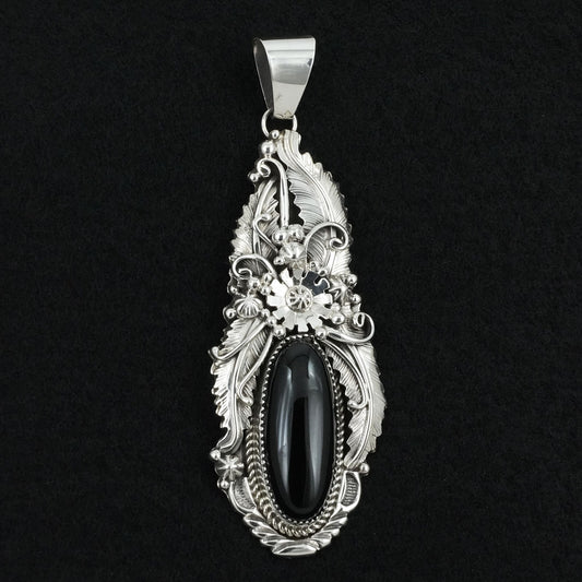 Albert Smith Onyx & Sterling Silver Pendant