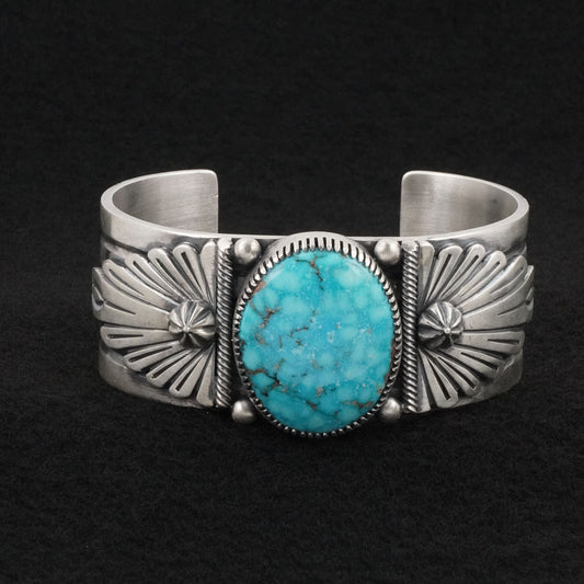 Mark Yazzie Turquoise & Sterling Silver Bracelet