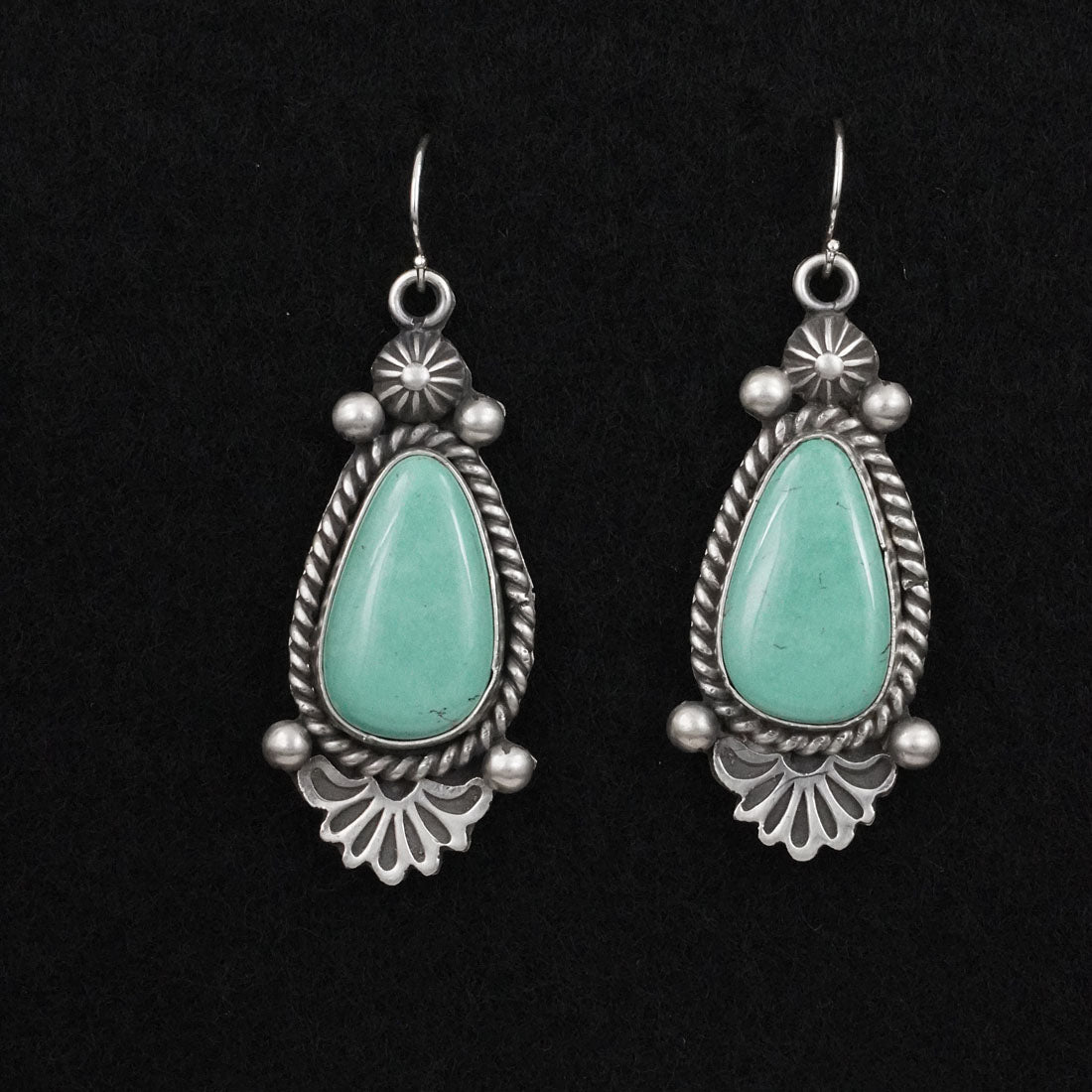 Michael Calladitto Turquoise & Sterling Silver Earrings