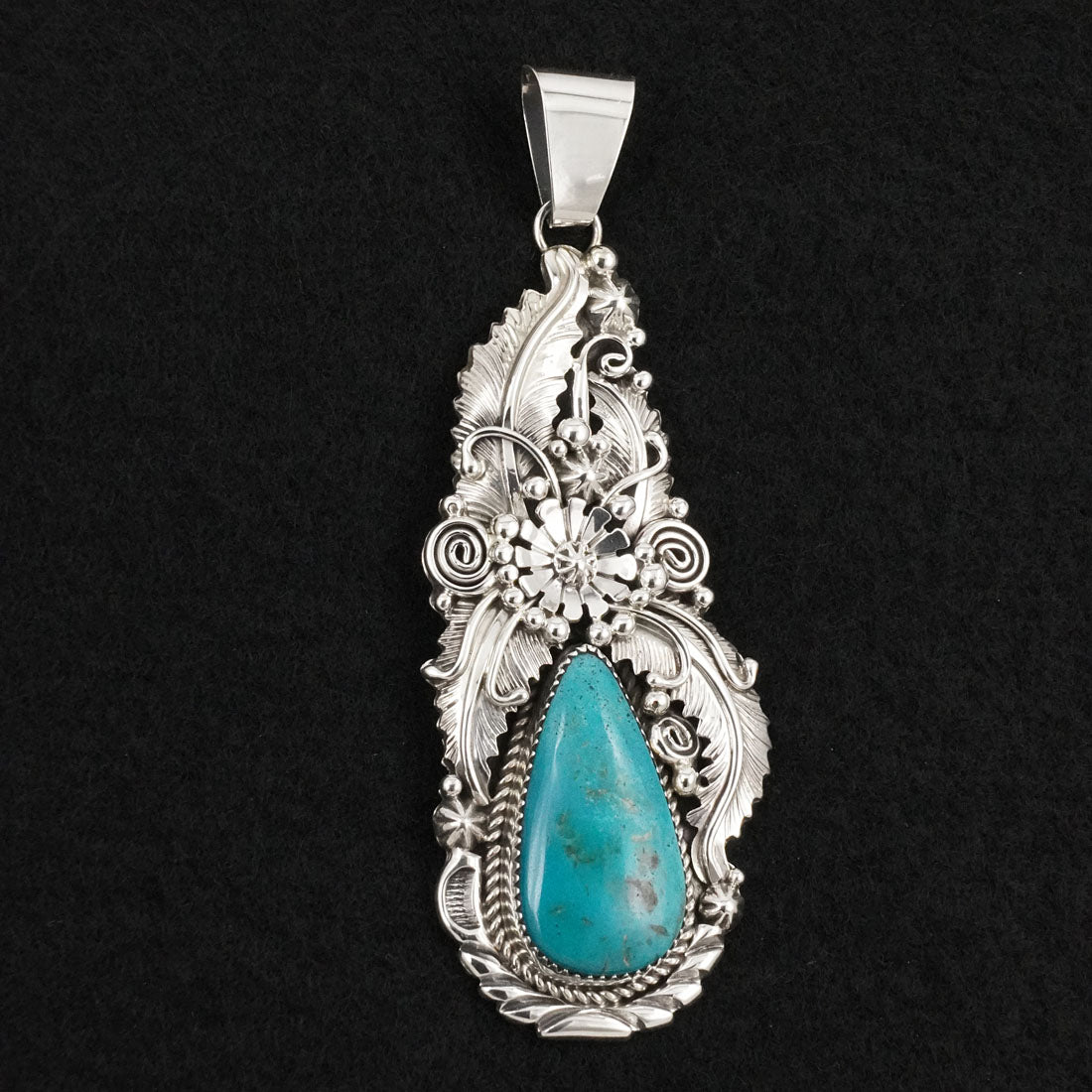 Albert Smith Turquoise & Sterling Silver Pendant