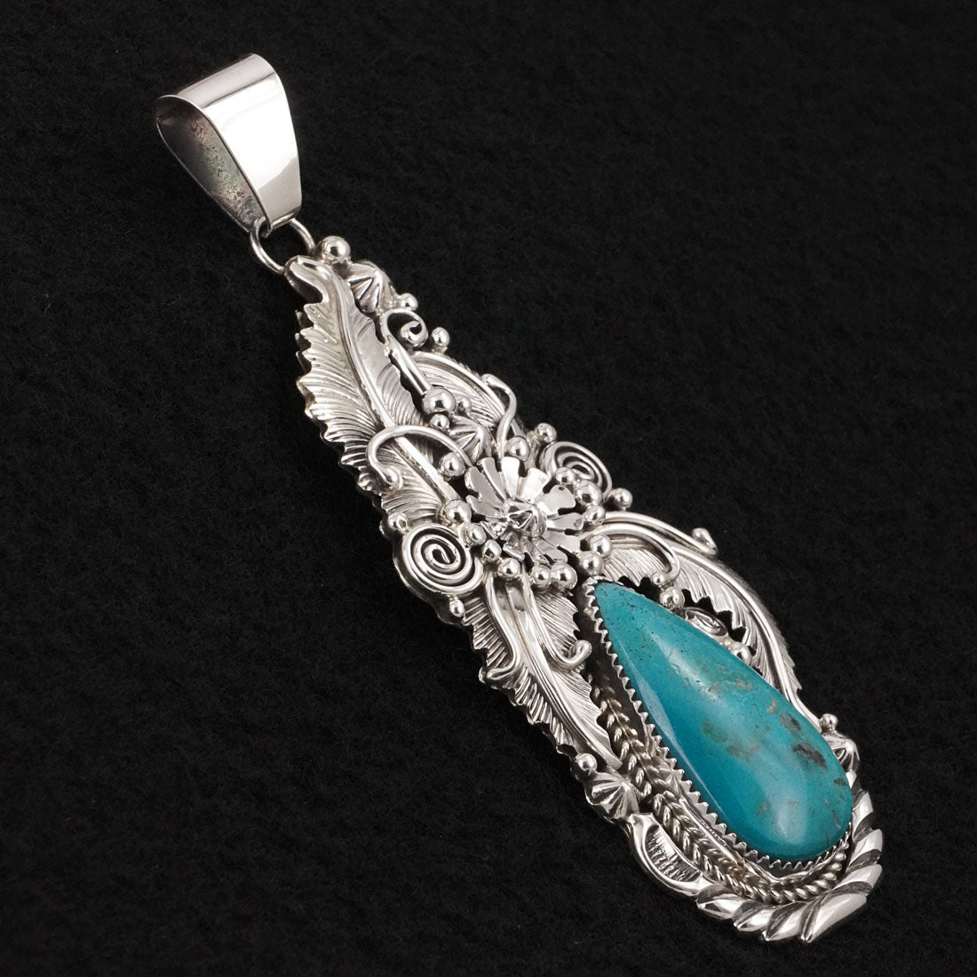 Albert Smith Turquoise & Sterling Silver Pendant