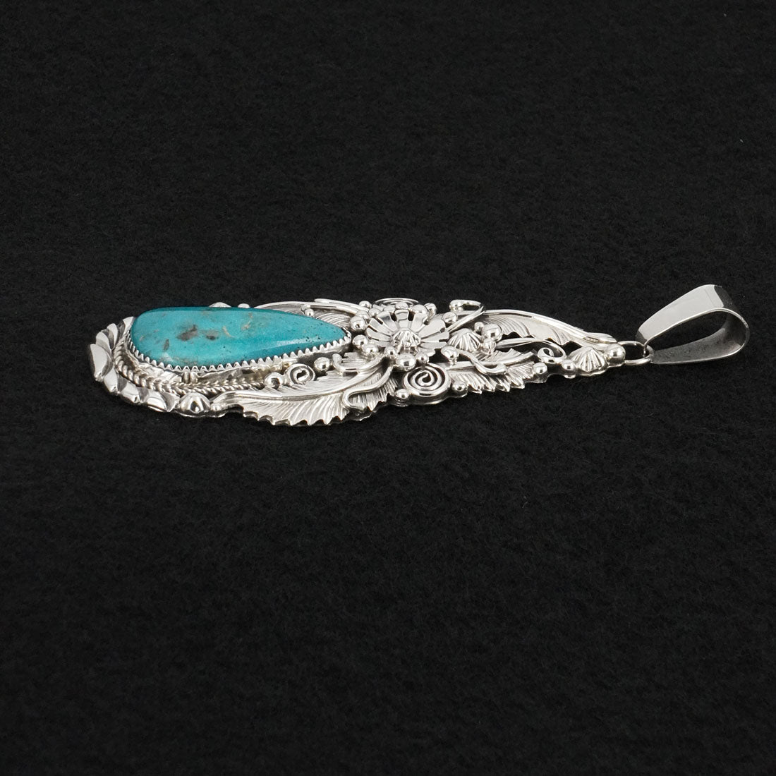 Albert Smith Turquoise & Sterling Silver Pendant