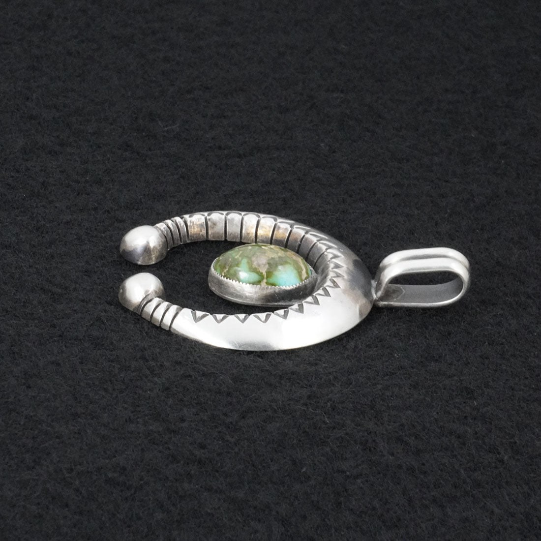 Calvin Martinez Turquoise & Sterling Silver Pendant