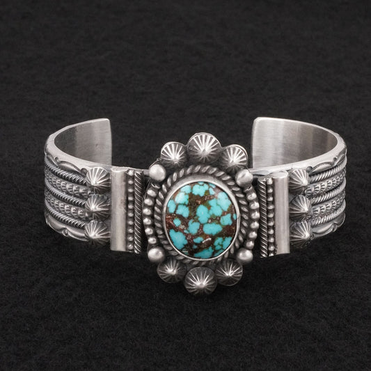 Michael Calladitto Turquoise & Sterling Silver Bracelet