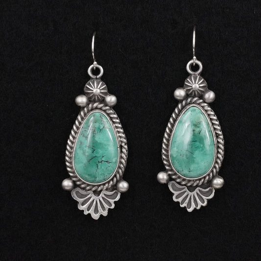 Michael Calladitto Turquoise & Sterling Silver Earrings