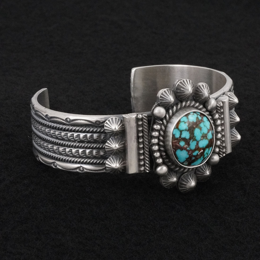 Michael Calladitto Turquoise & Sterling Silver Bracelet