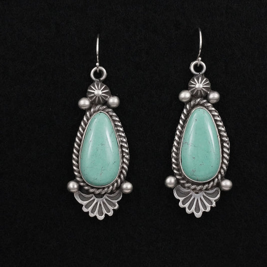 Michael Calladitto Turquoise & Sterling Silver Earrings