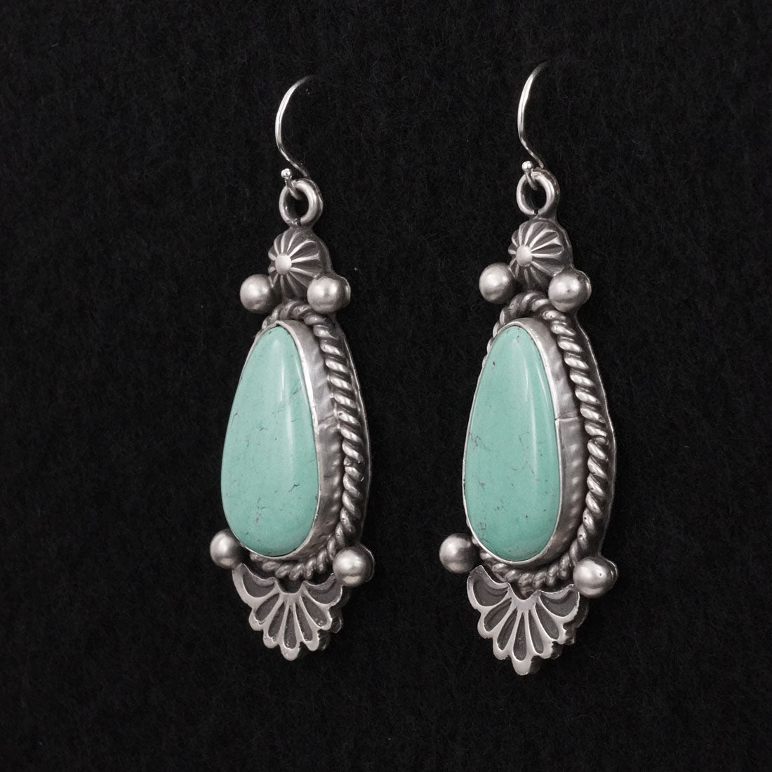 Michael Calladitto Turquoise & Sterling Silver Earrings