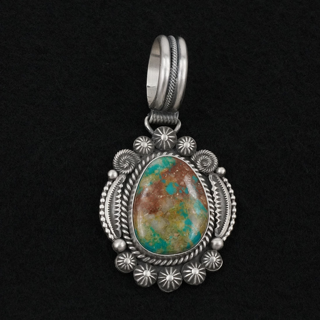 Michael Calladitto Turquoise & Sterling Silver Pendant