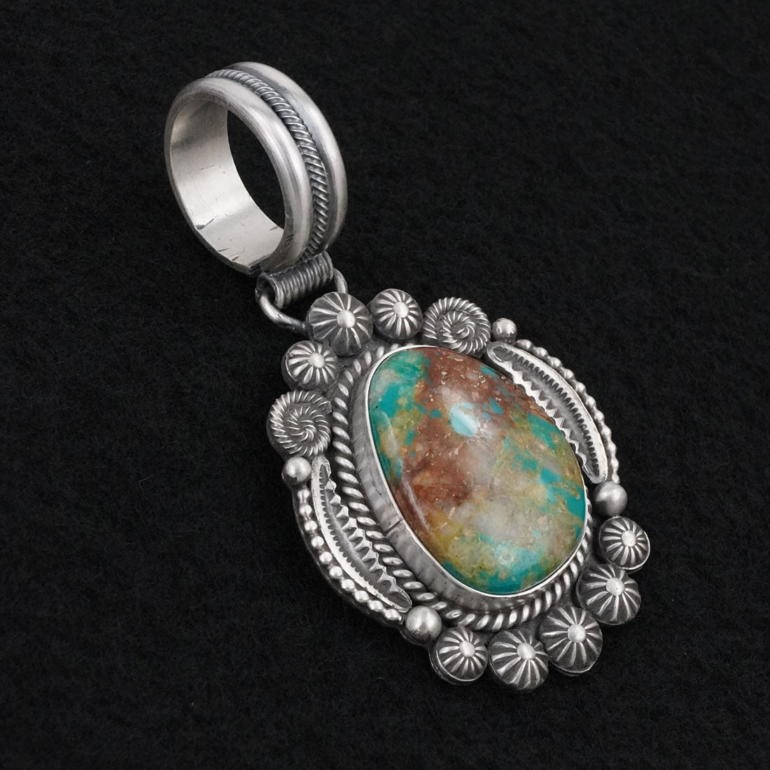 Michael Calladitto Turquoise & Sterling Silver Pendant