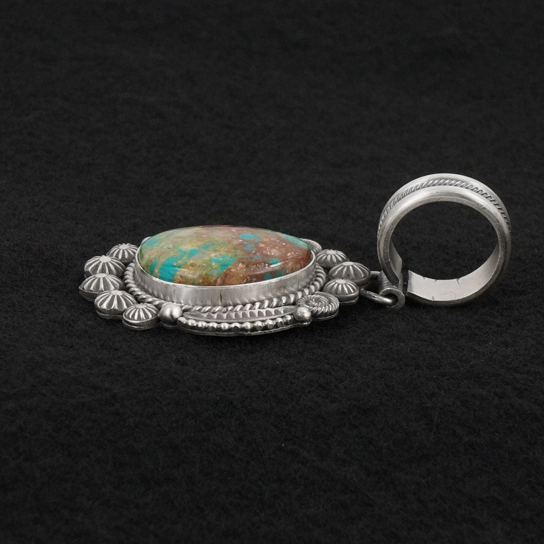 Michael Calladitto Turquoise & Sterling Silver Pendant