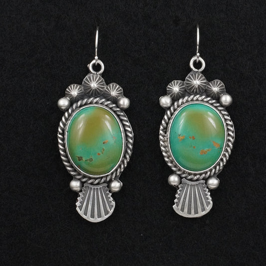 Michael Calladitto Turquoise & Sterling Silver Earrings