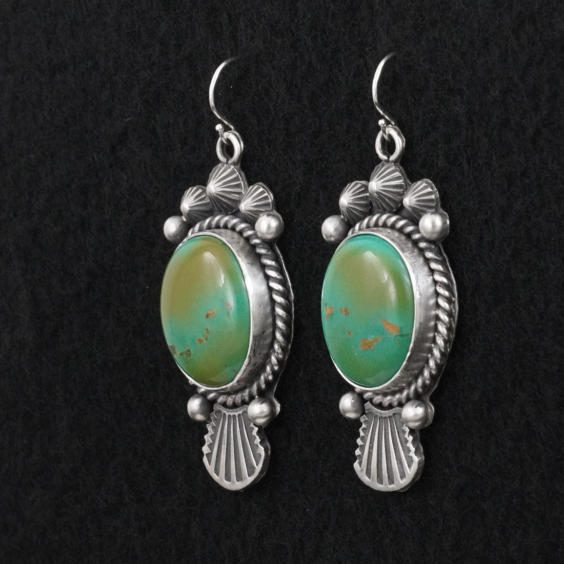 Michael Calladitto Turquoise & Sterling Silver Earrings