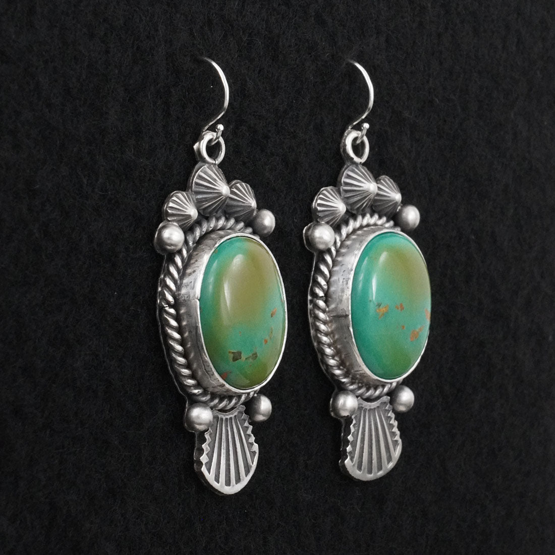 Michael Calladitto Turquoise & Sterling Silver Earrings