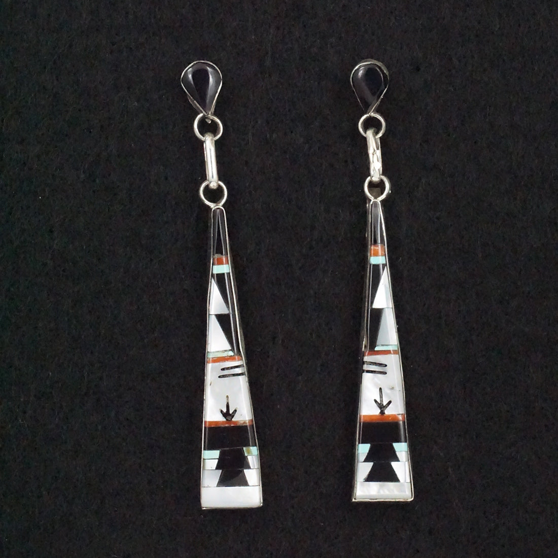 Jason Bobelu Multi-Stone & Sterling Silver Earrings