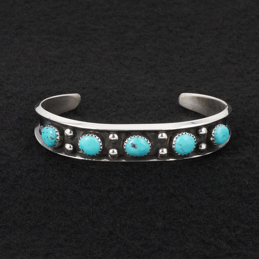Paul Largo Turquoise & Sterling Silver Bracelet