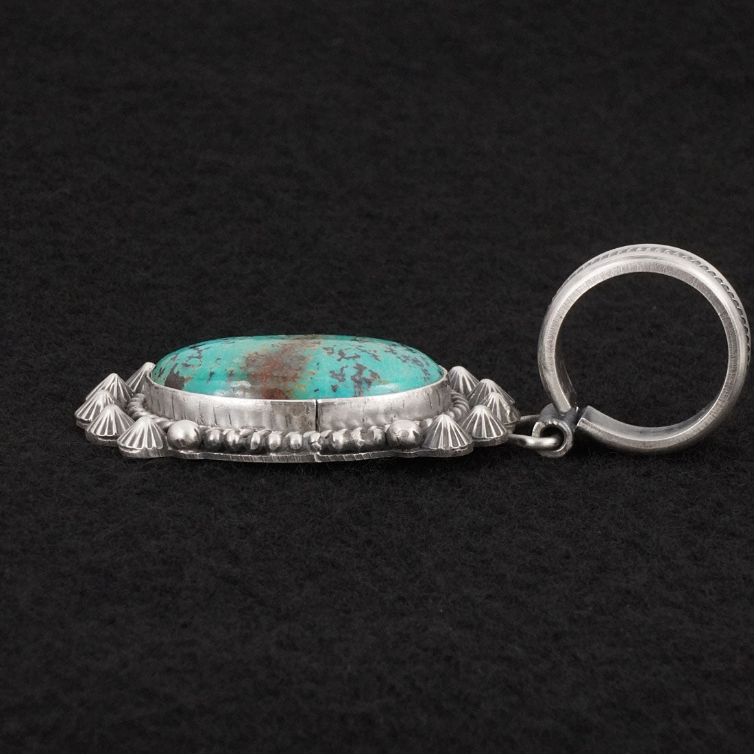 Michael Calladitto Turquoise & Sterling Silver Pendant