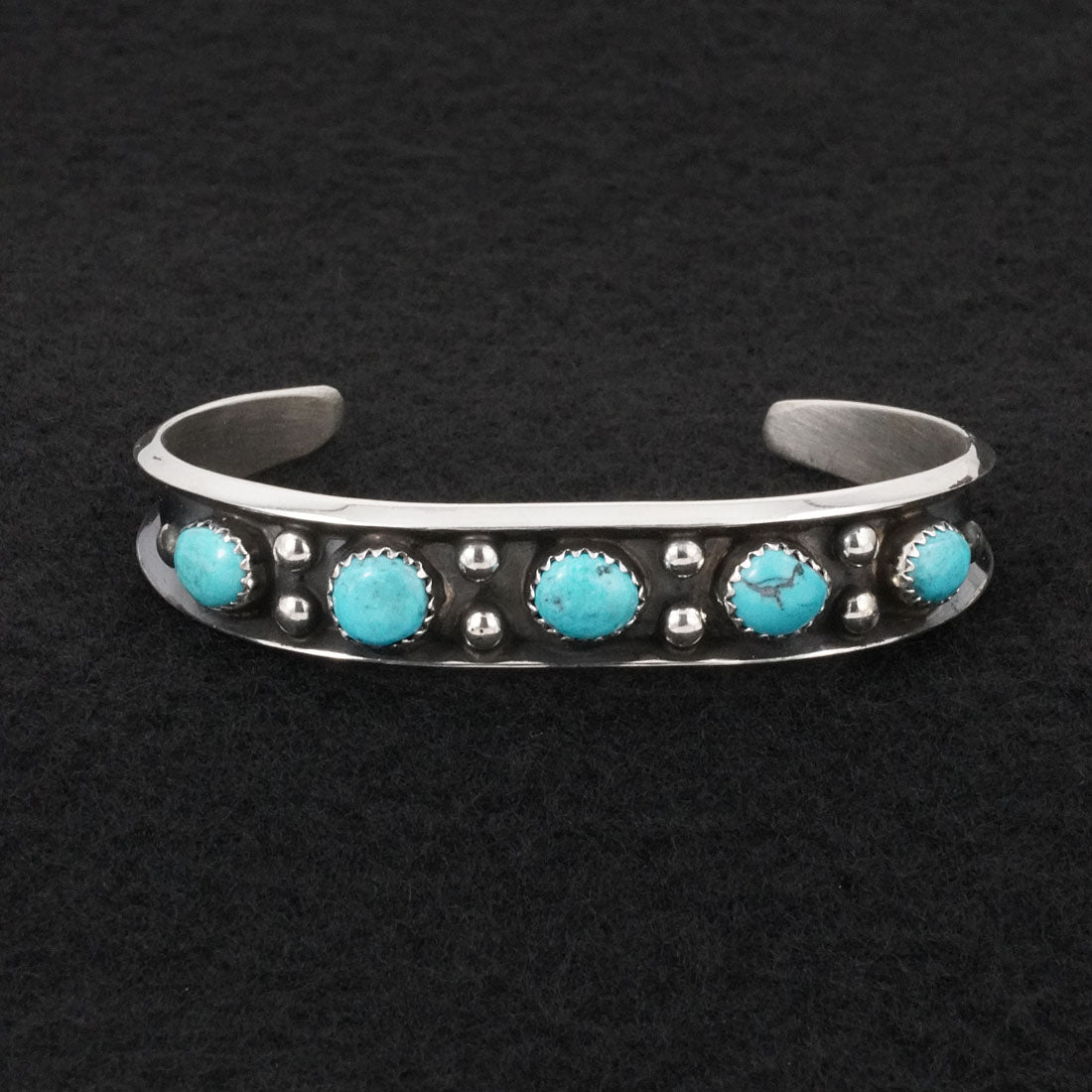 Paul Largo Turquoise & Sterling Silver Bracelet