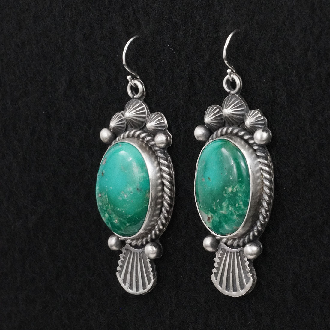 Michael Calladitto Turquoise & Sterling Silver Earrings