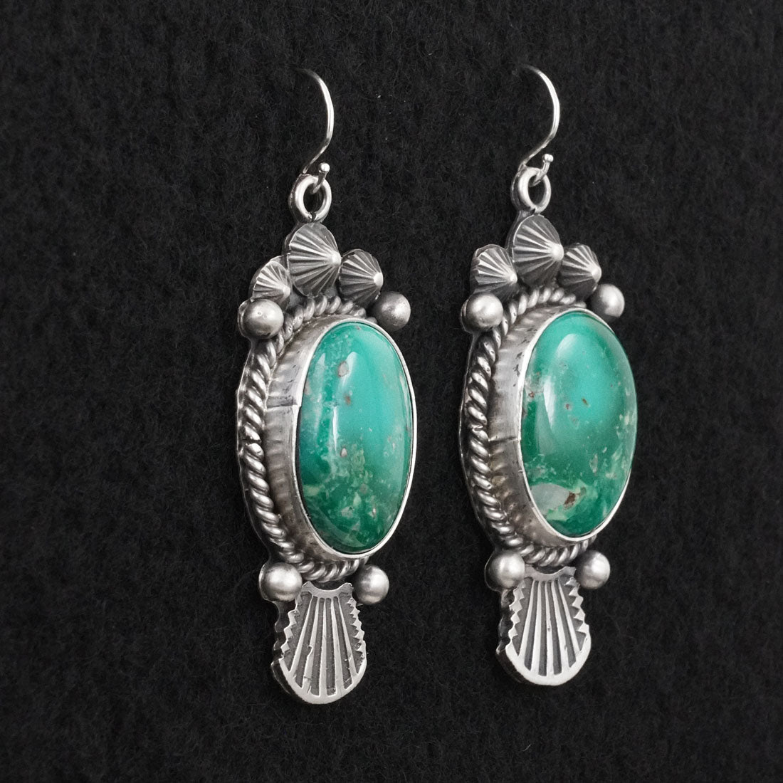 Michael Calladitto Turquoise & Sterling Silver Earrings