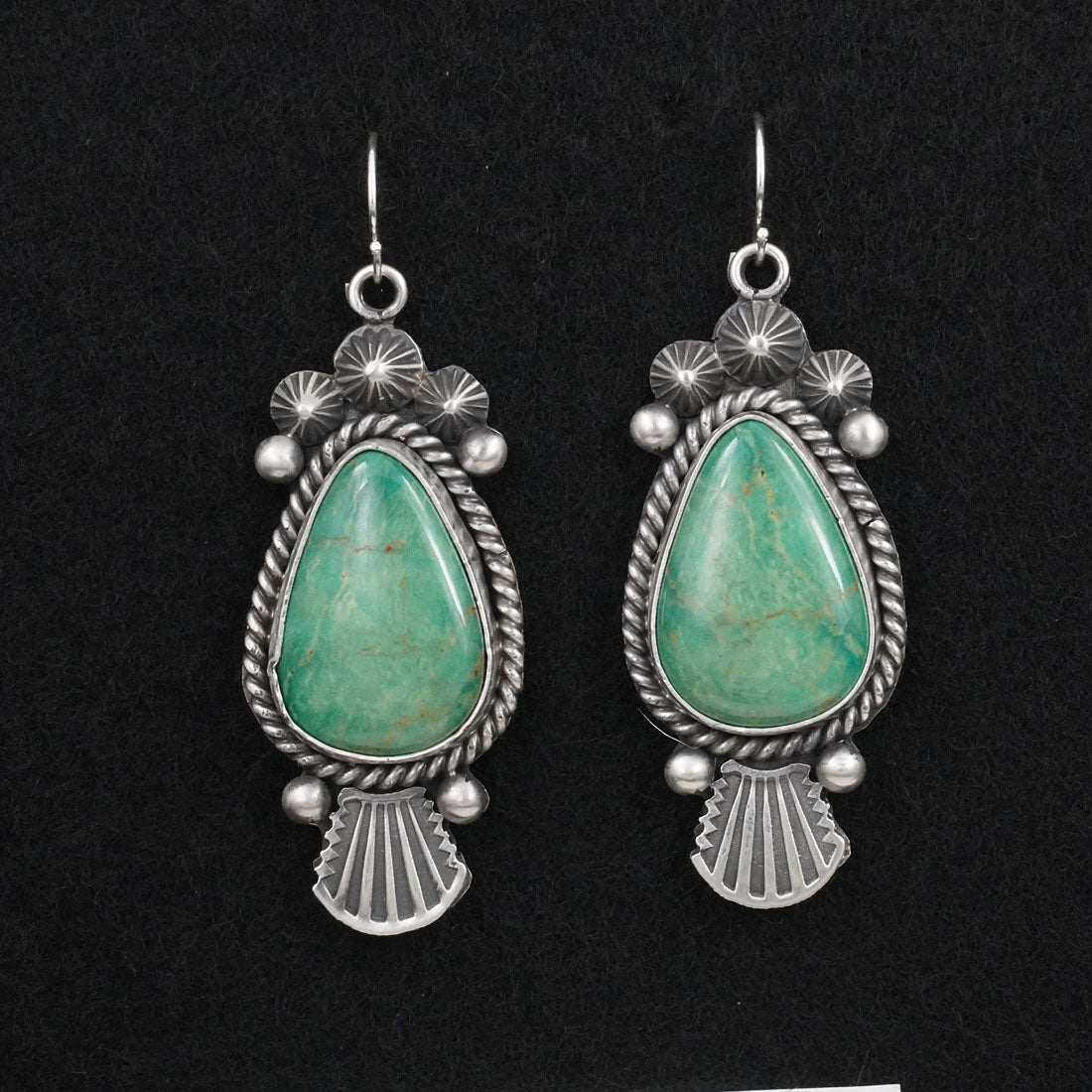 Michael Calladitto Turquoise & Sterling Silver Earrings
