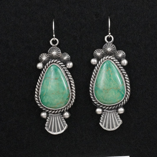 Michael Calladitto Turquoise & Sterling Silver Earrings