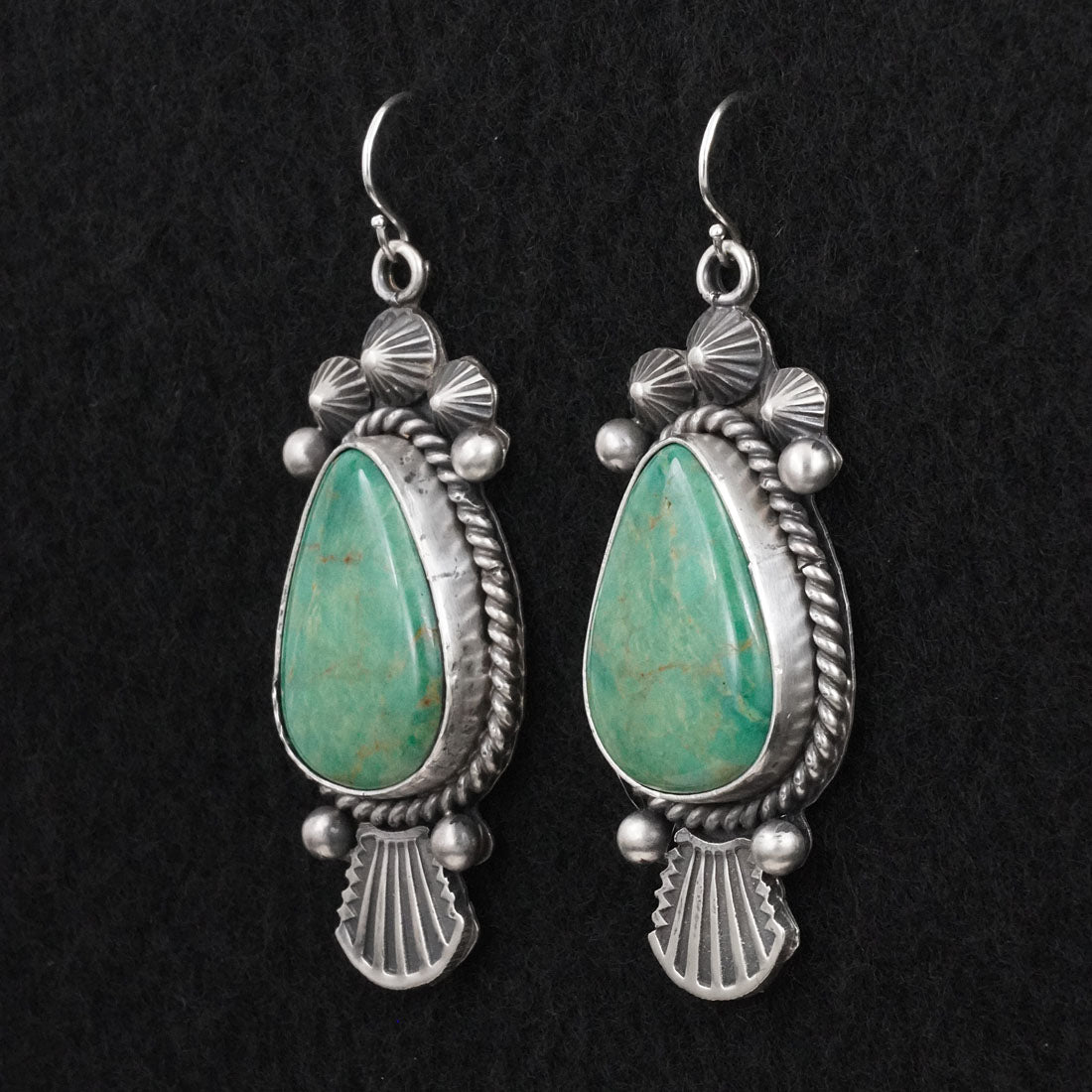 Michael Calladitto Turquoise & Sterling Silver Earrings