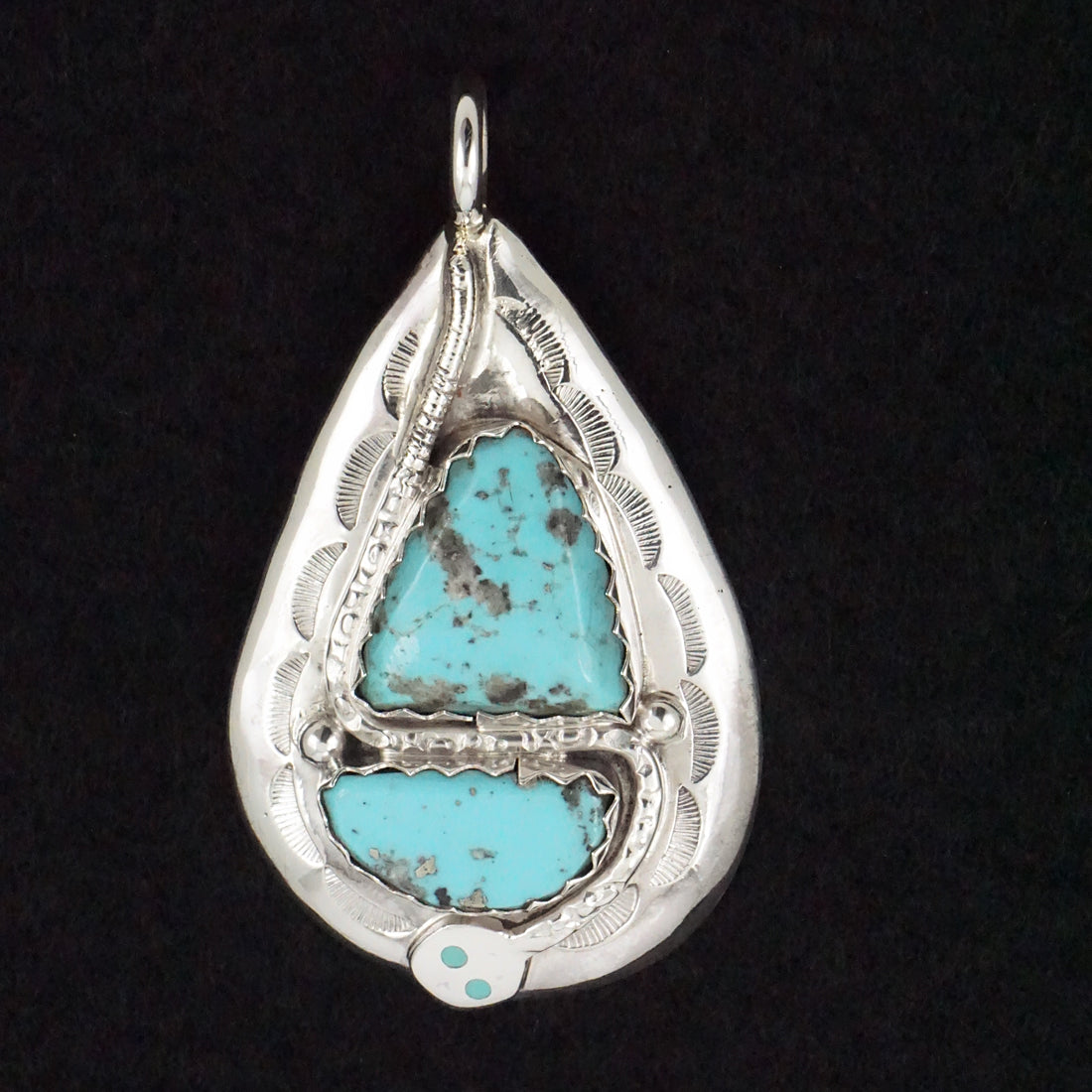 Joy Calavaza Turquoise & Sterling Silver Pendant