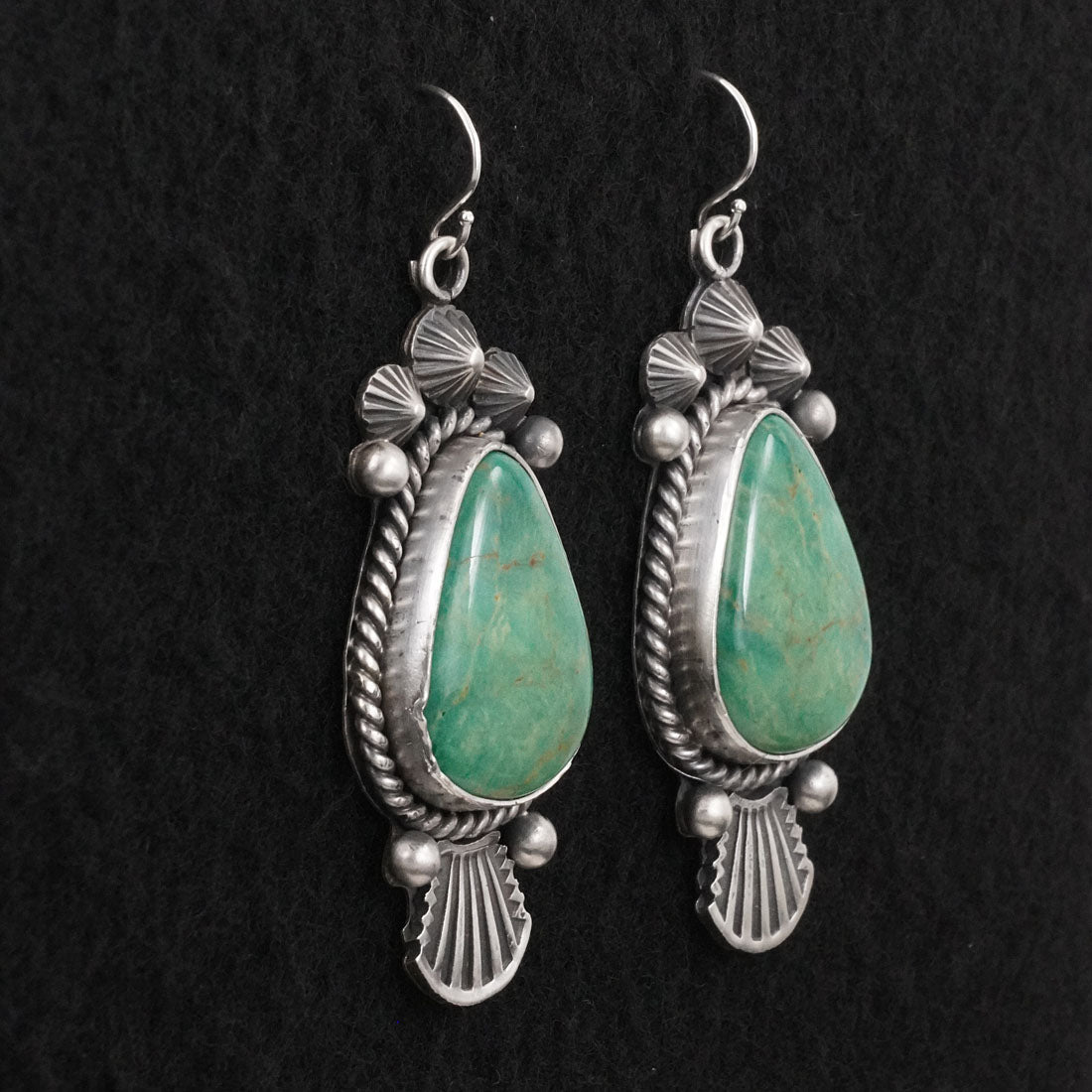 Michael Calladitto Turquoise & Sterling Silver Earrings