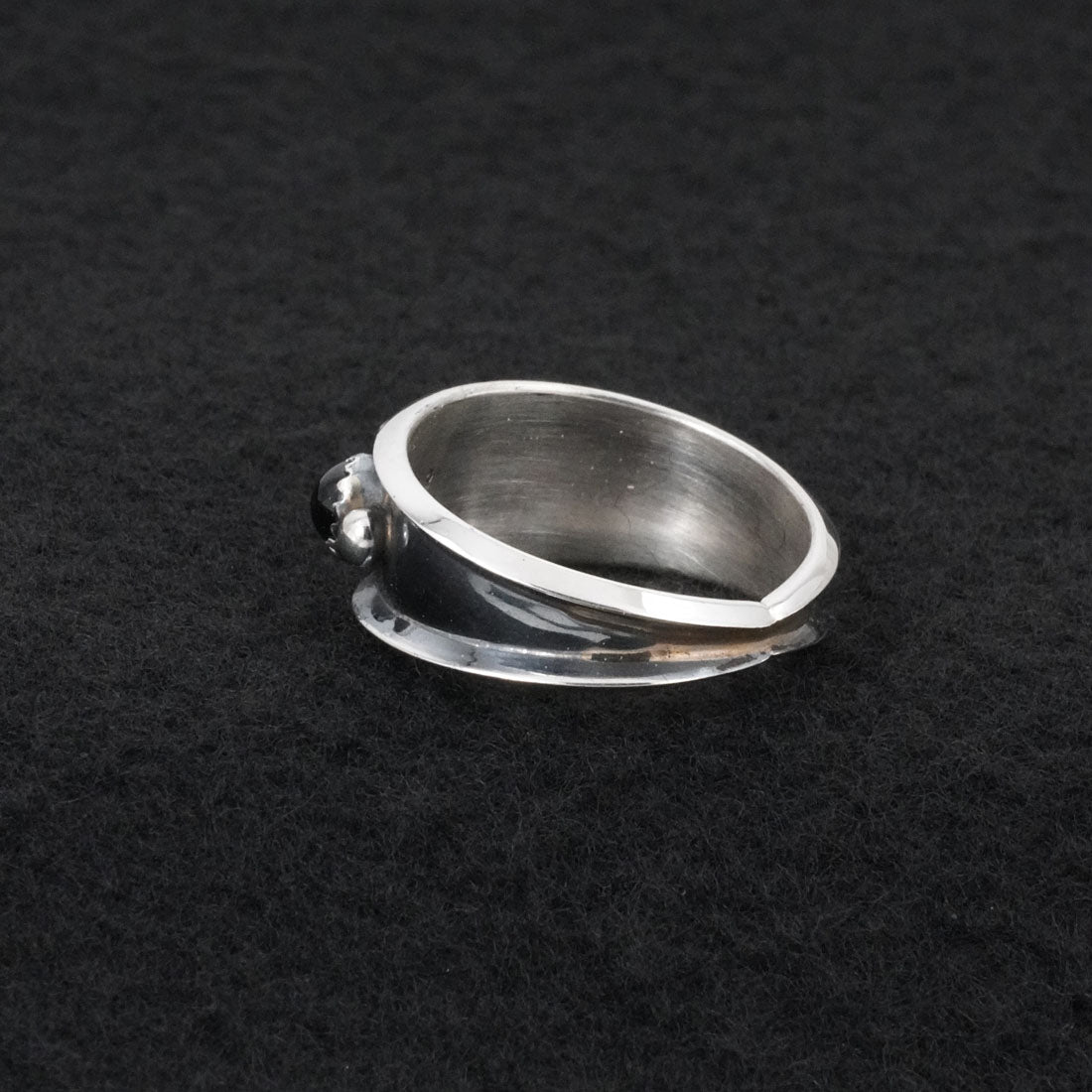 Paul Largo Onyx & Sterling Silver Ring Size 9