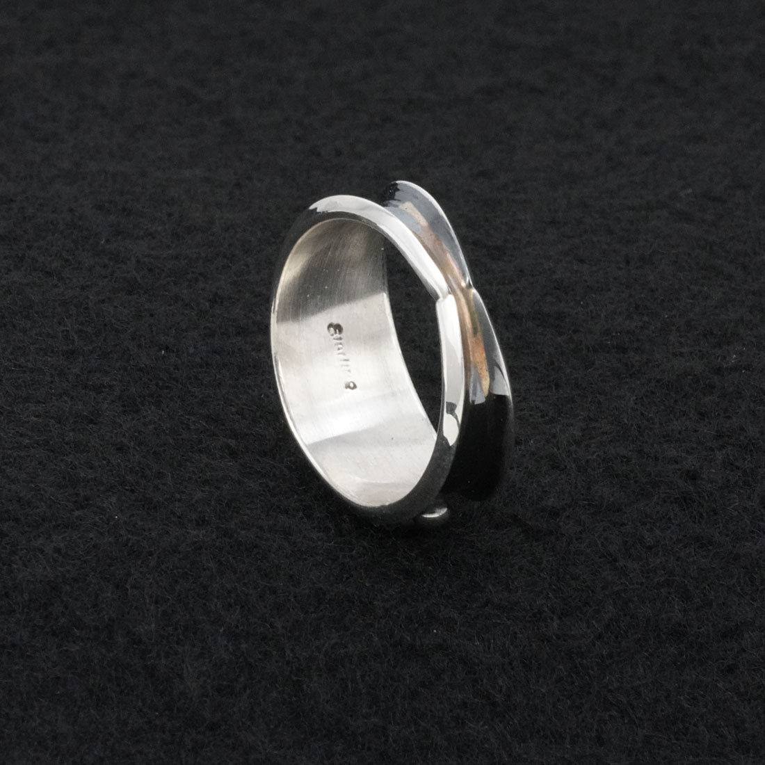 Paul Largo Onyx & Sterling Silver Ring Size 9