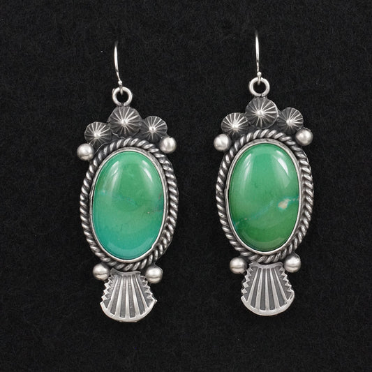 Michael Calladitto Turquoise & Sterling Silver Earrings