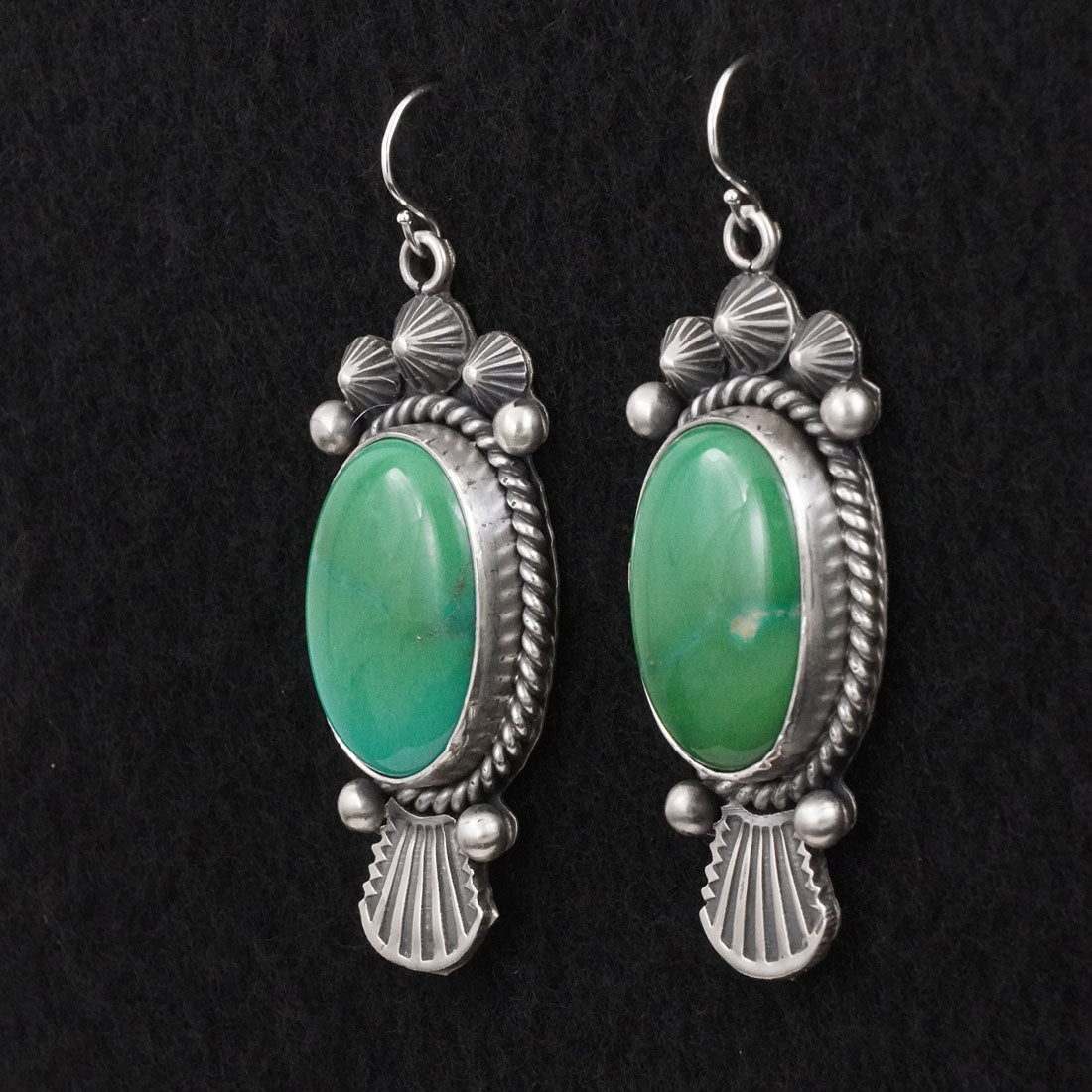 Michael Calladitto Turquoise & Sterling Silver Earrings