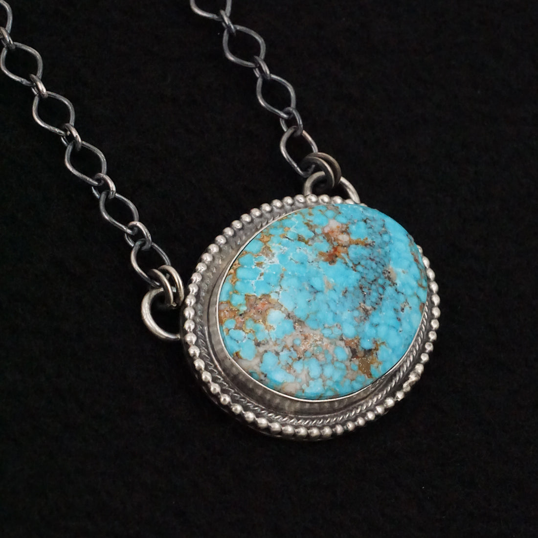 Bobby Johnson Turquoise & Sterling Silver Necklace