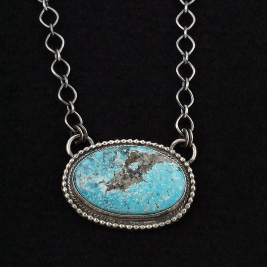 Bobby Johnson Turquoise & Sterling Silver Necklace