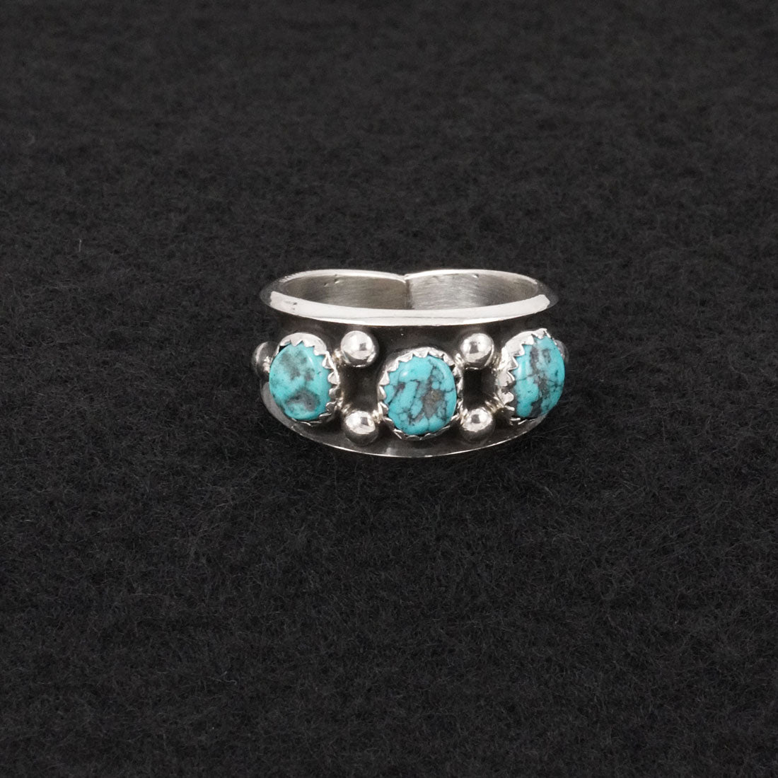 Paul Largo Turquoise & Sterling Silver Ring Size 9