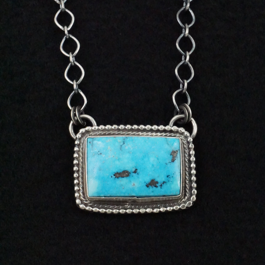 Bobby Johnson Turquoise & Sterling Silver Necklace