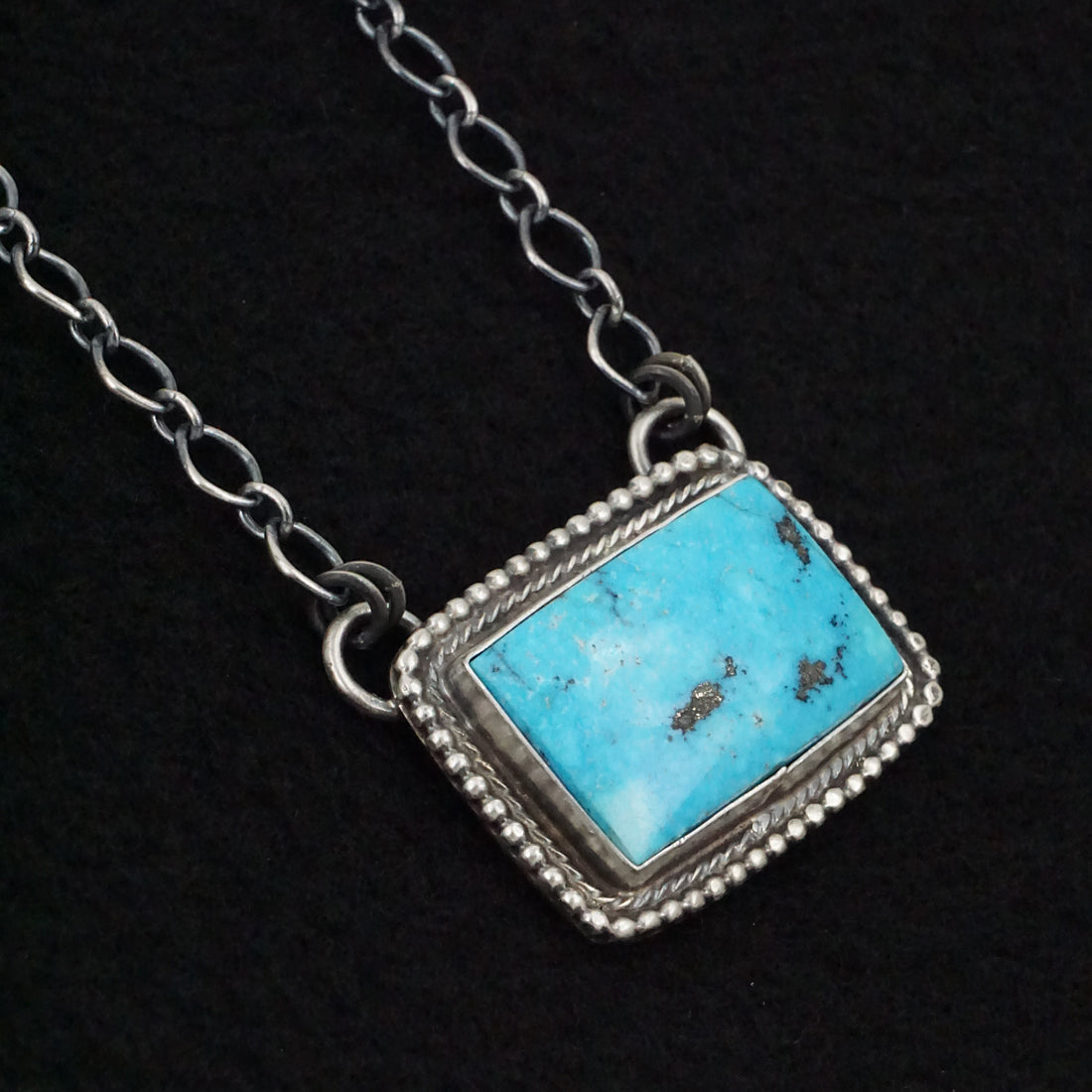 Bobby Johnson Turquoise & Sterling Silver Necklace