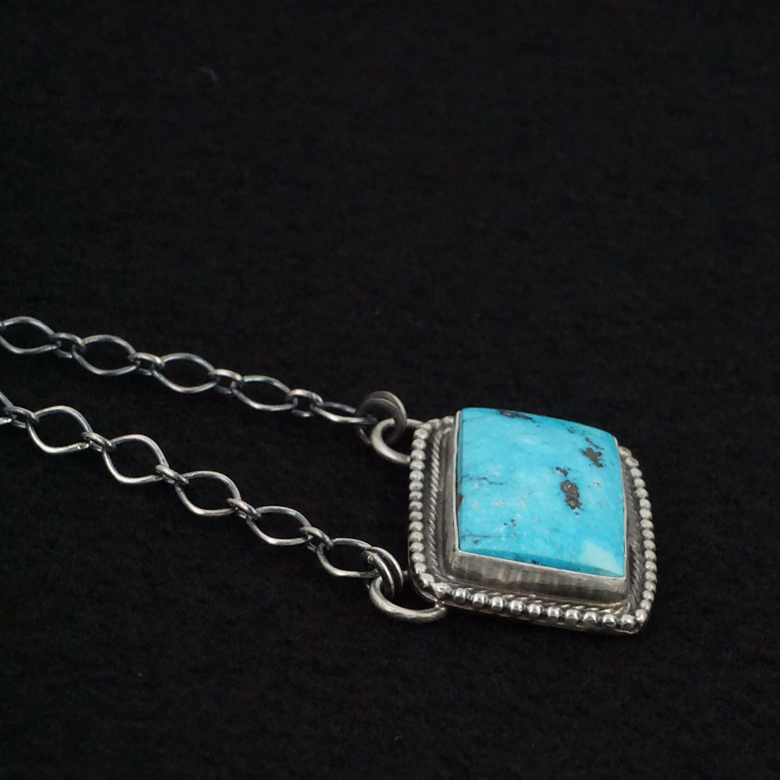 Bobby Johnson Turquoise & Sterling Silver Necklace