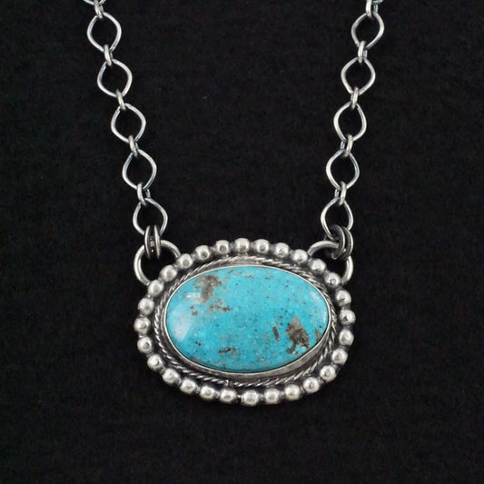 Bobby Johnson Turquoise & Sterling Silver Necklace