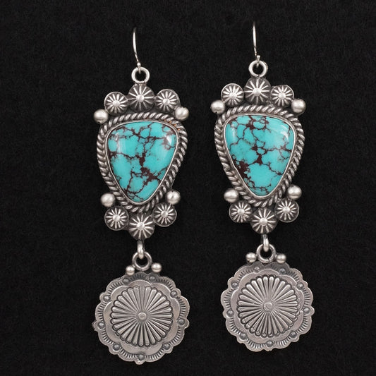 Michael Calladitto Turquoise & Sterling Silver Earrings