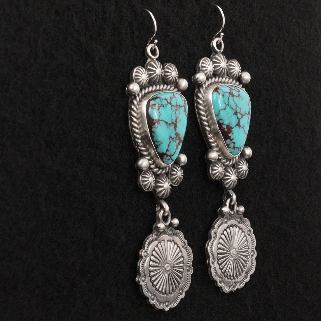 Michael Calladitto Turquoise & Sterling Silver Earrings
