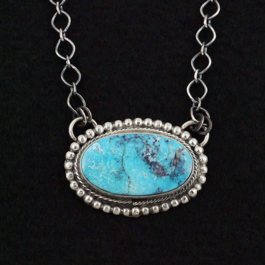 Bobby Johnson Turquoise & Sterling Silver Necklace