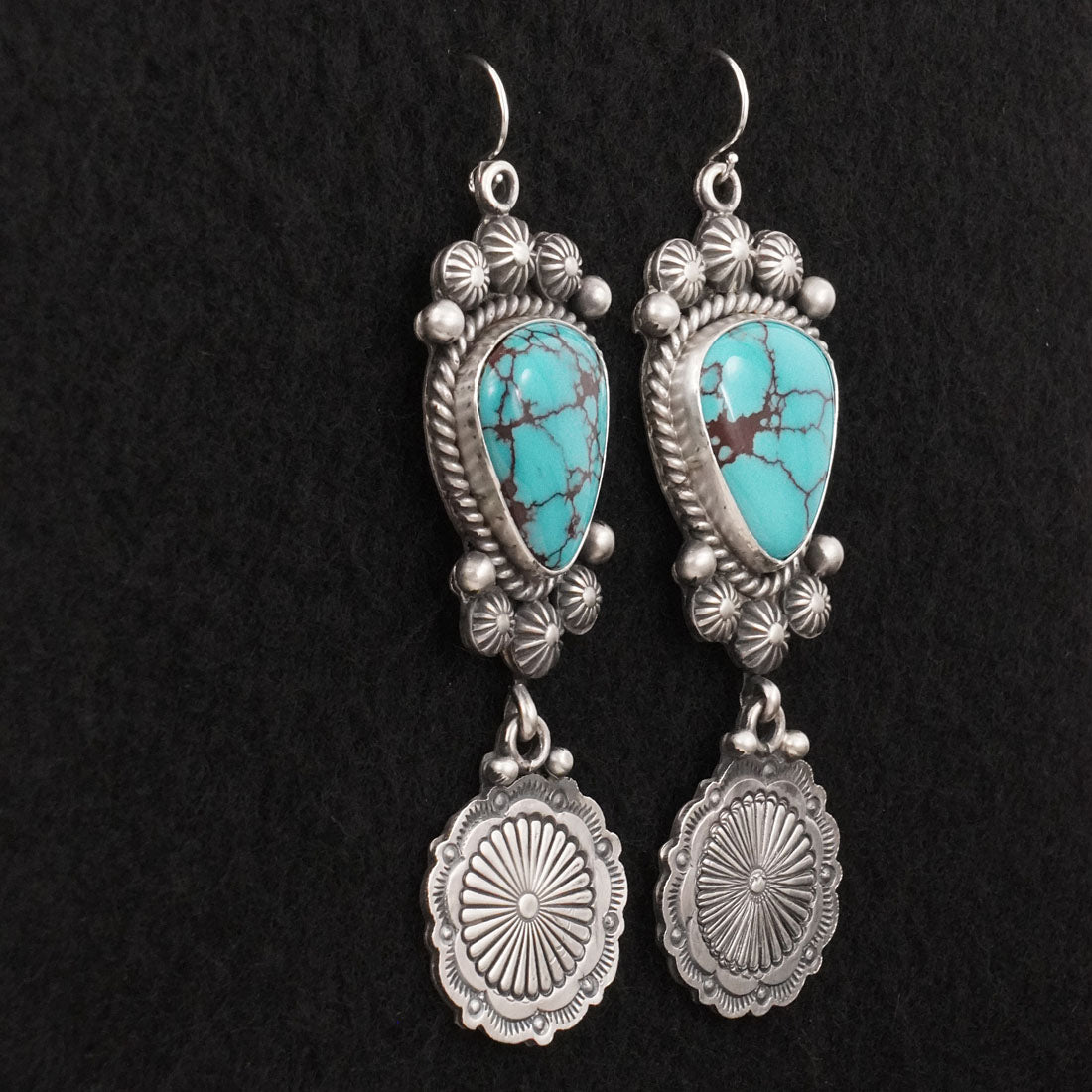 Michael Calladitto Turquoise & Sterling Silver Earrings