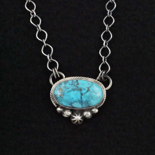 Bobby Johnson Turquoise & Sterling Silver Necklace