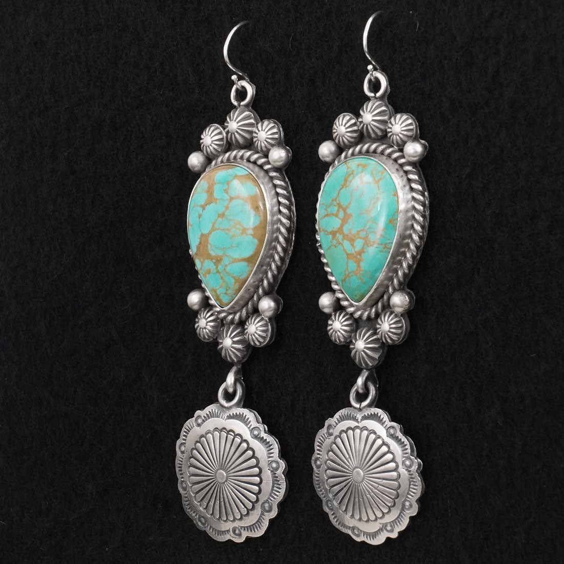 Michael Calladitto Turquoise & Sterling Silver Earrings