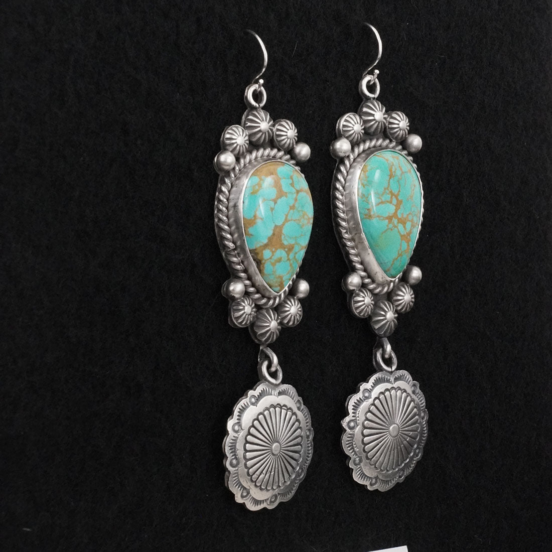 Michael Calladitto Turquoise & Sterling Silver Earrings
