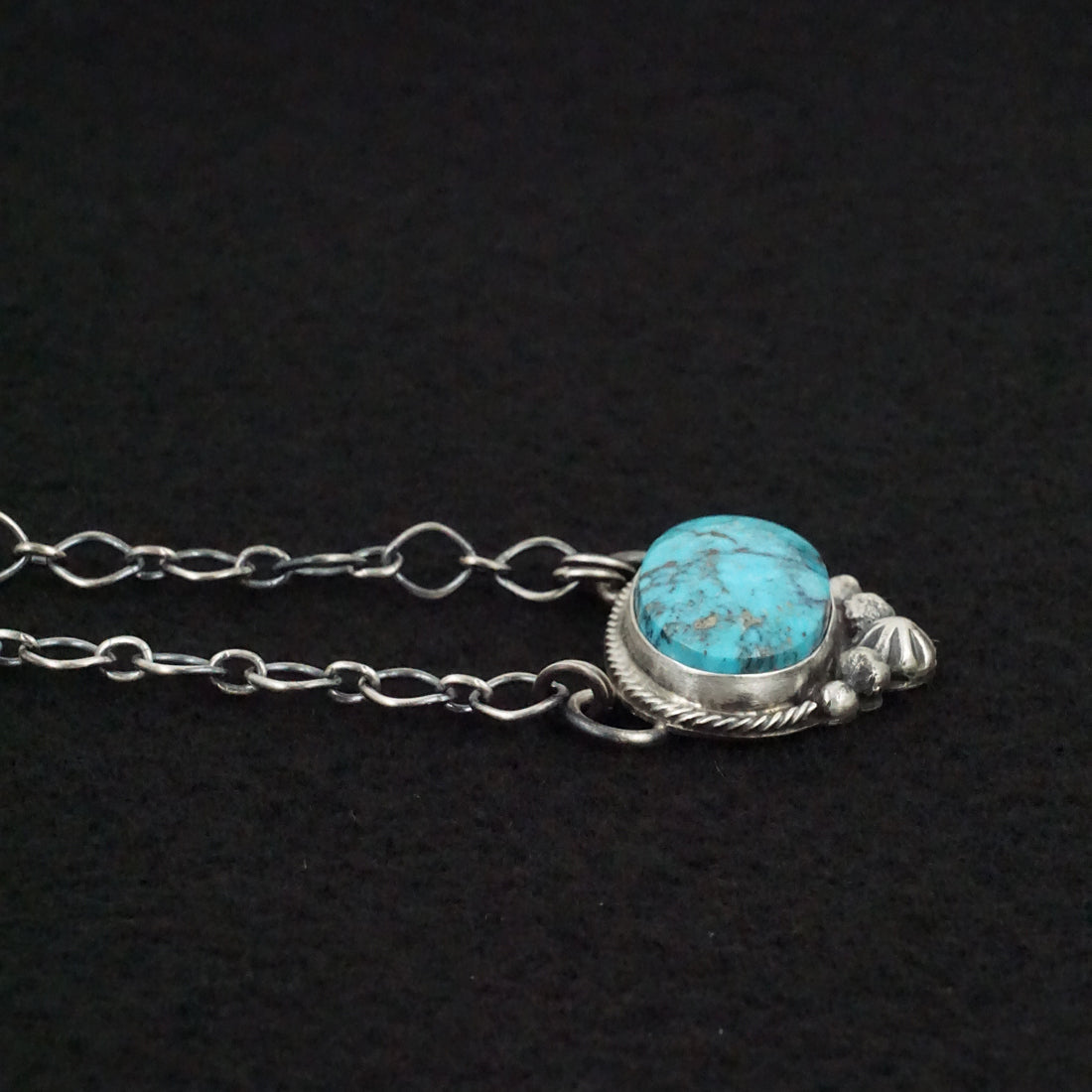 Bobby Johnson Turquoise & Sterling Silver Necklace