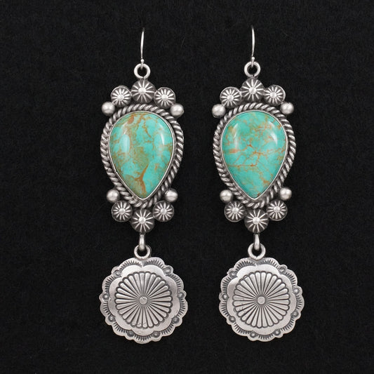 Michael Calladitto Turquoise & Sterling Silver Earrings