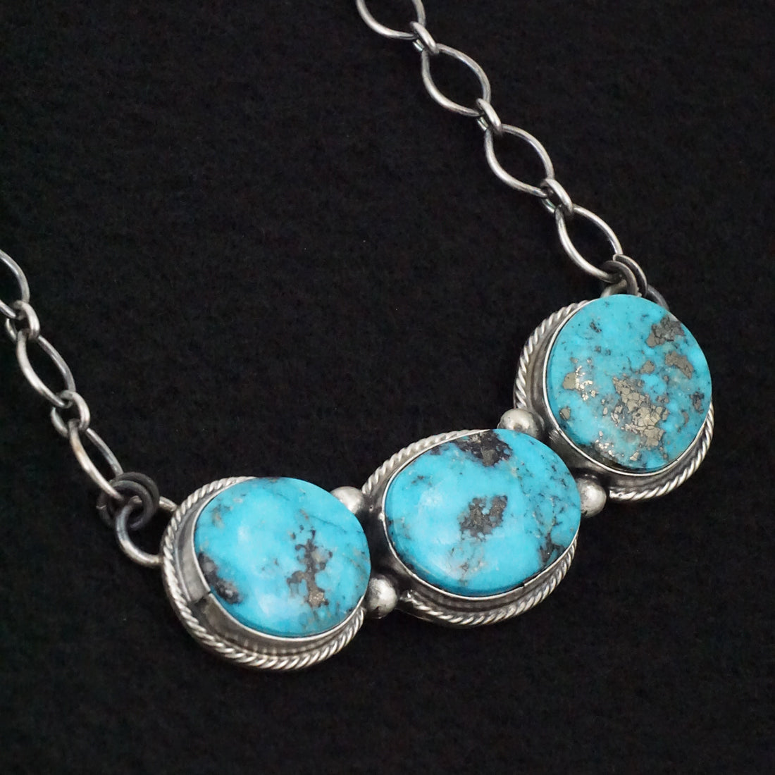 Bobby Johnson Turquoise & Sterling Silver Necklace